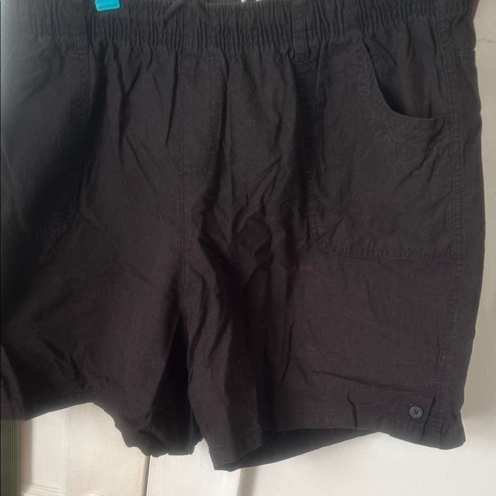 White Stag Women's Black High Waist Shorts